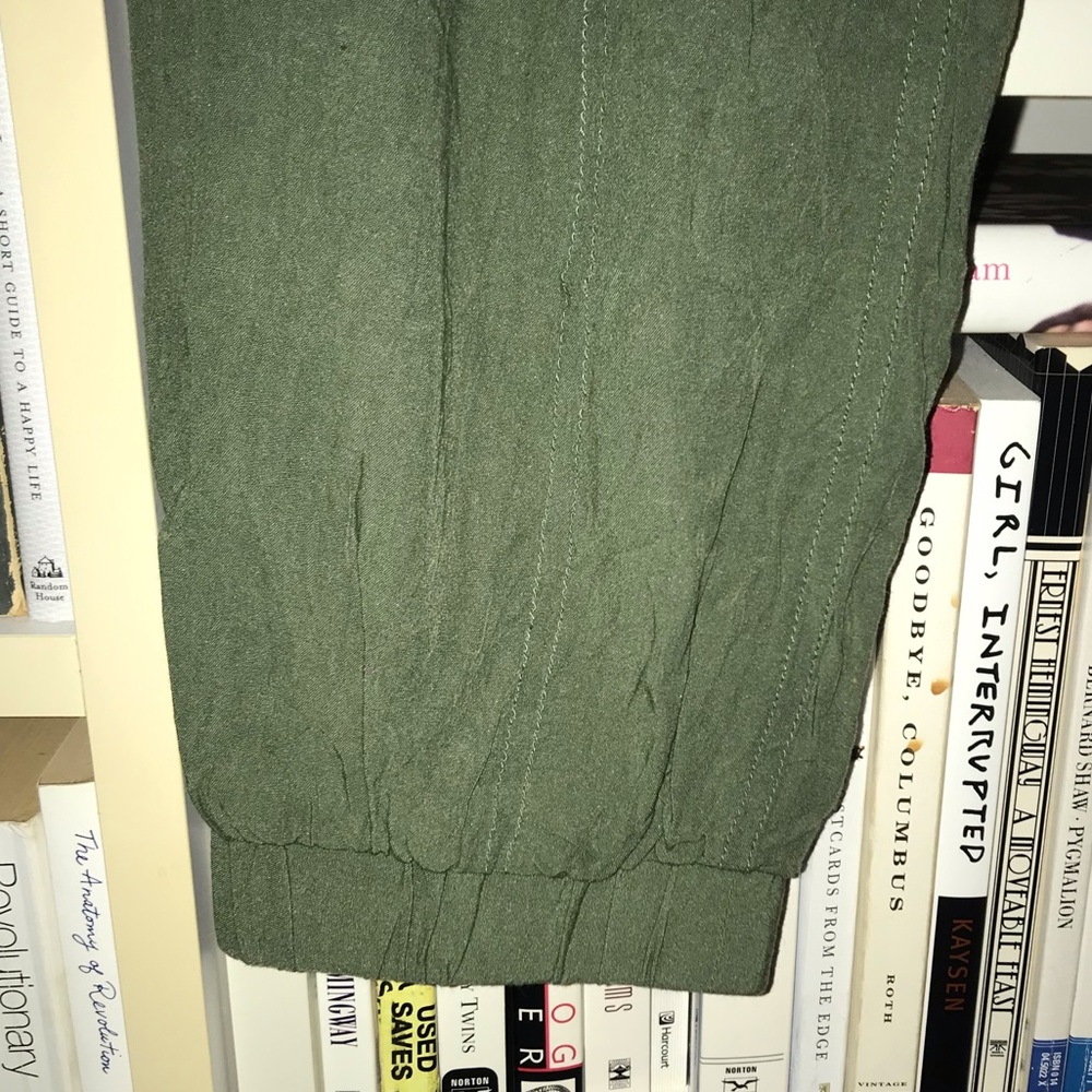 Madewell Army Green Pull On Jogger Pants - Picture 5 of 9
